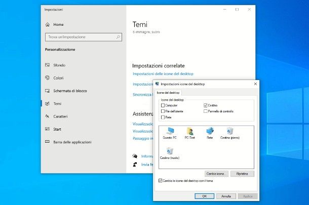 Come ripristinare le icone sul desktop Windows 10
