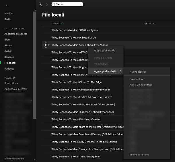 da spotify senza wifi