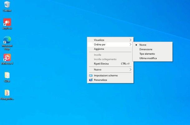 Come ripristinare le icone sul desktop Windows 10