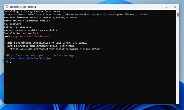 Come installare Kali Linux su Windows 11