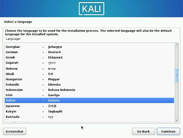 Come installare Kali Linux in dual boot