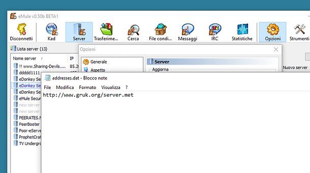 Come scaricare lista server eMule