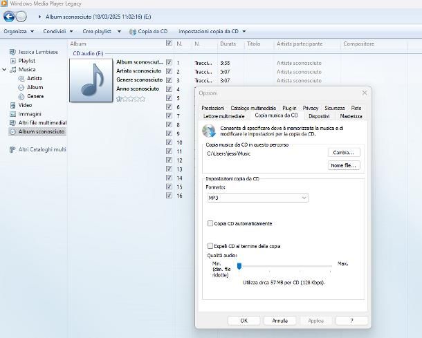 Come copiare un CD audio su chiavetta USB