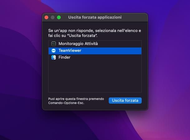 Come chiudere applicazioni aperte Mac