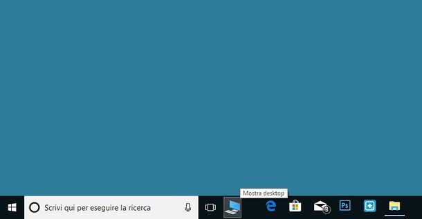 Come ricreare Mostra Desktop