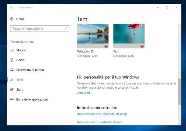 Ripristinare le icone sul desktop