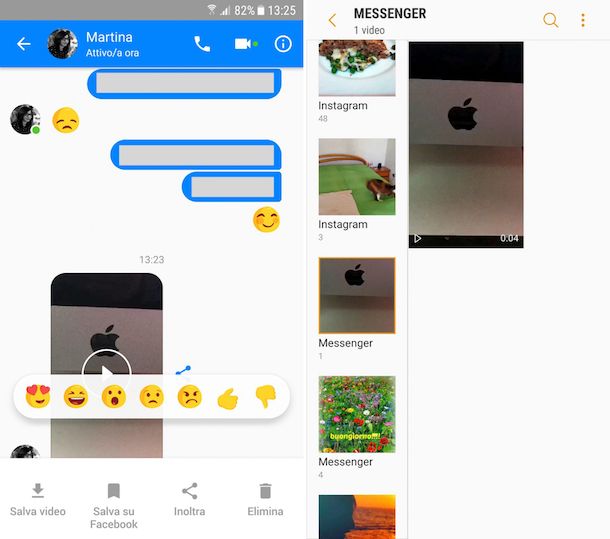 Come salvare video da Messenger