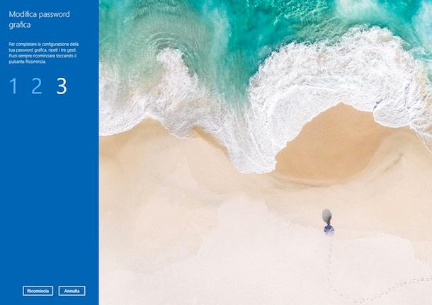 Come cambiare password Windows 10