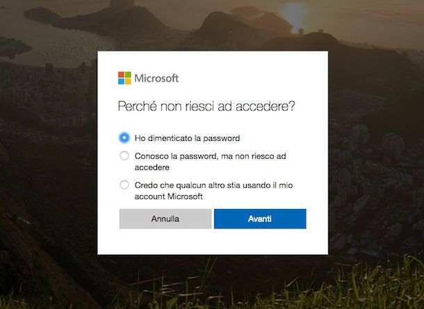 Come cambiare password Windows 10