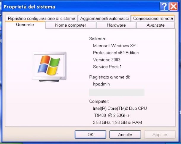 Come vedere se il PC è 32 o 64 bit