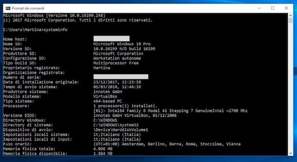 Come vedere versione Windows