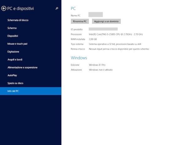 Come vedere versione Windows