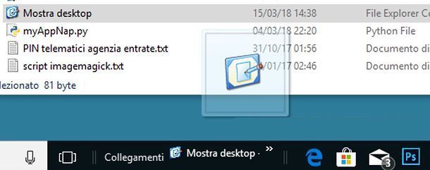 Come ricreare Mostra Desktop