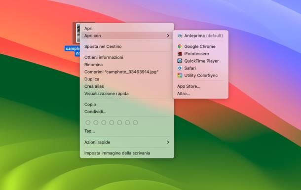 Come aprire un file con un altro programma