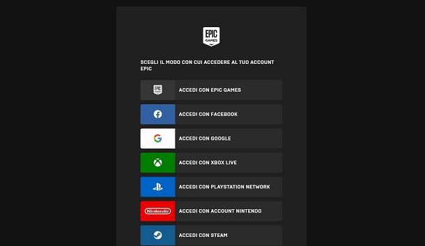 Come accedere a Epic Games Launcher