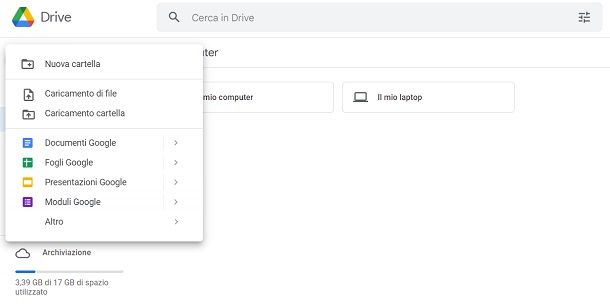 Come salvare foto su Google Drive