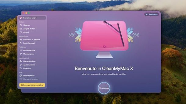 Scansione smart CleanMyMacX
