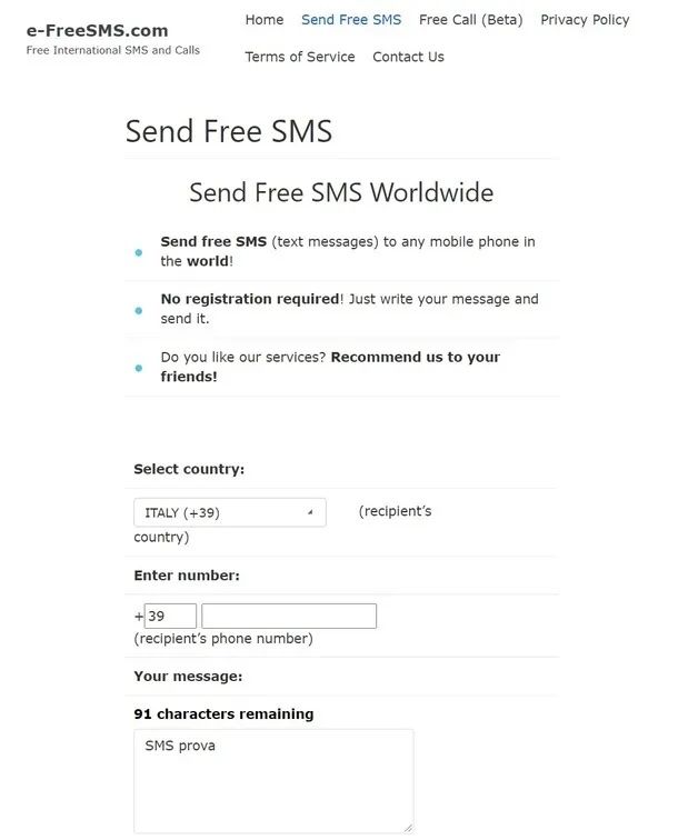 Free SMS