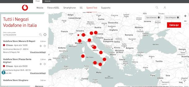 Vodafone negozi
