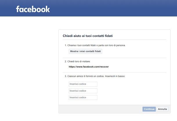 Come eliminare un account Facebook senza password e email e numero
