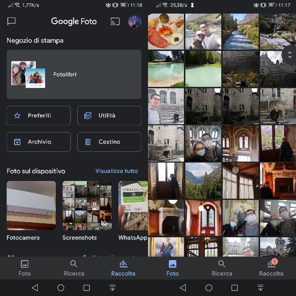 Google Foto su Android