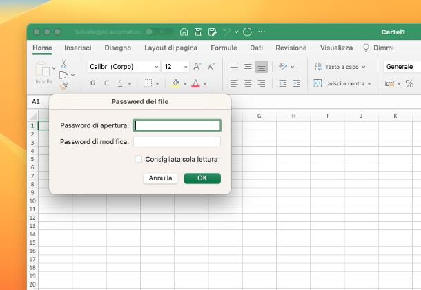 Come bloccare file Excel
