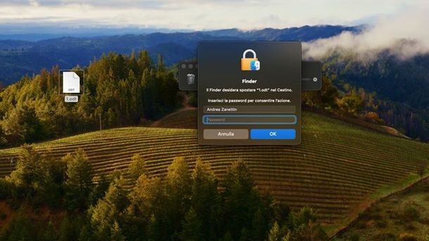 File protetto password macOS