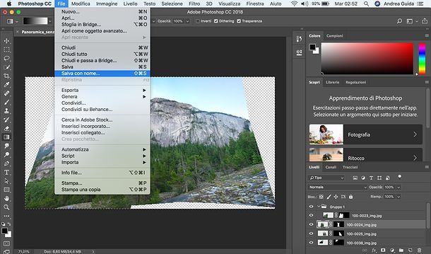 Come fare foto panoramiche con Photoshop