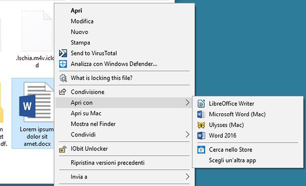 Come aprire un file con un dato programma