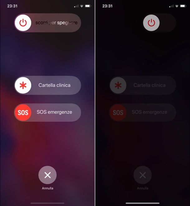 Come spegnere iPhone X