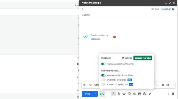 Come impostare Mailtrack su Gmail Google Chrome