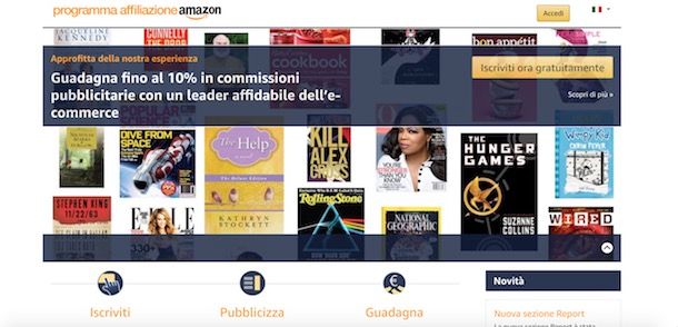 Programma affiliazione Amazon