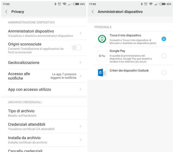 Controllare le app installate