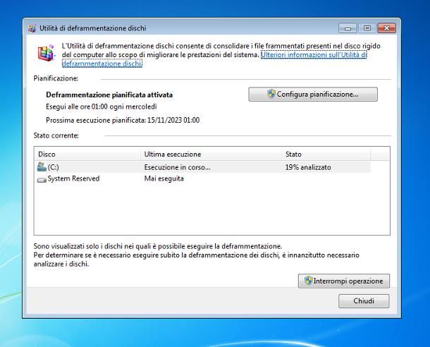 Come deframmentare il PC: Windows 7