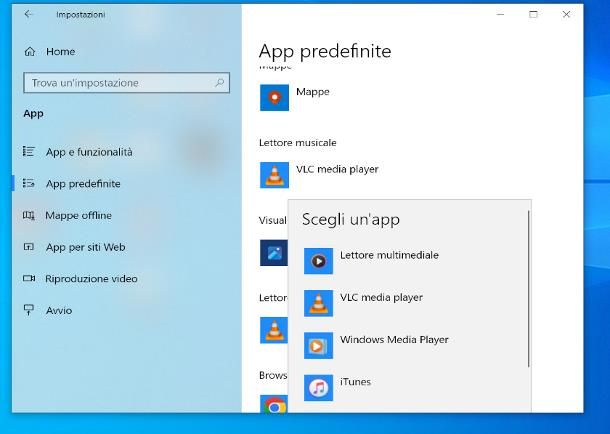 Come aprire un file con un dato programma: Windows 10