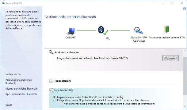 Come collegare auricolare Bluetooth