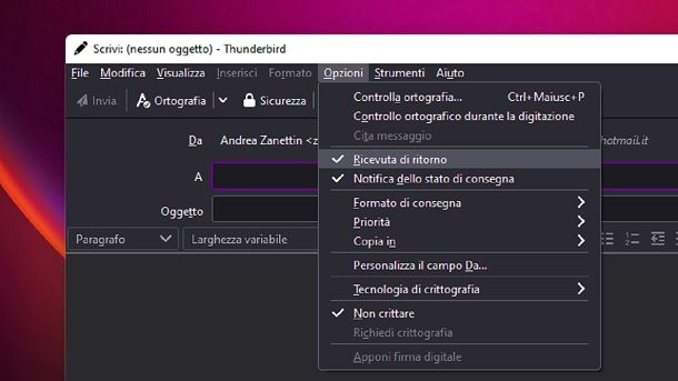 Come vedere se un'email è stata letta con Thunderbird