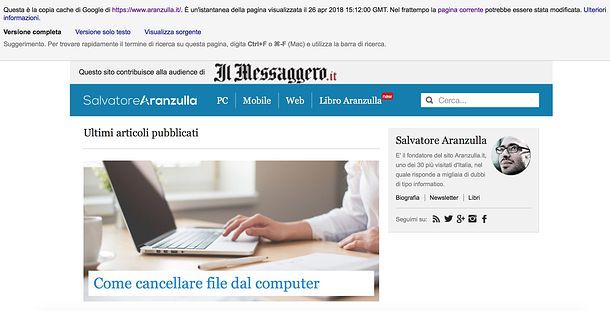 Come copiare una pagina Web