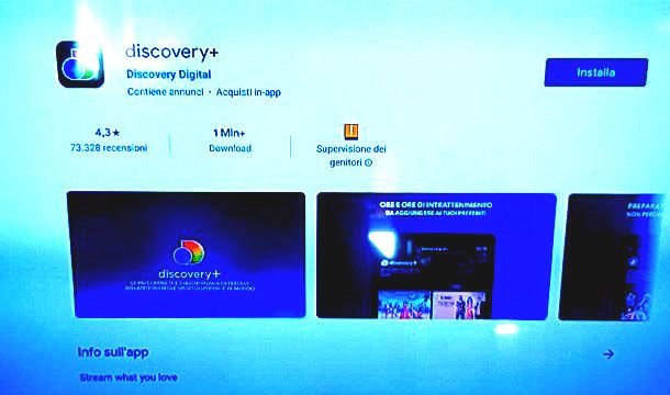 Play Store Discovery+ Android