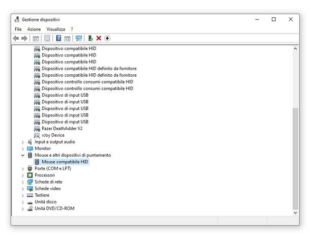 Gestione dispositivi Windows