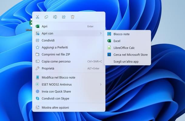 Come aprire un file con un altro programma