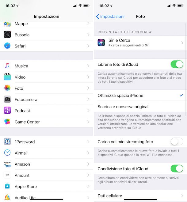 Come faccio a cancellare un album dall'iPhone