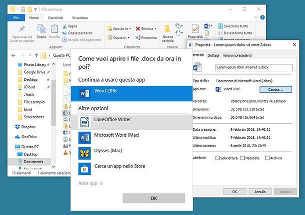 Come aprire un file con un dato programma