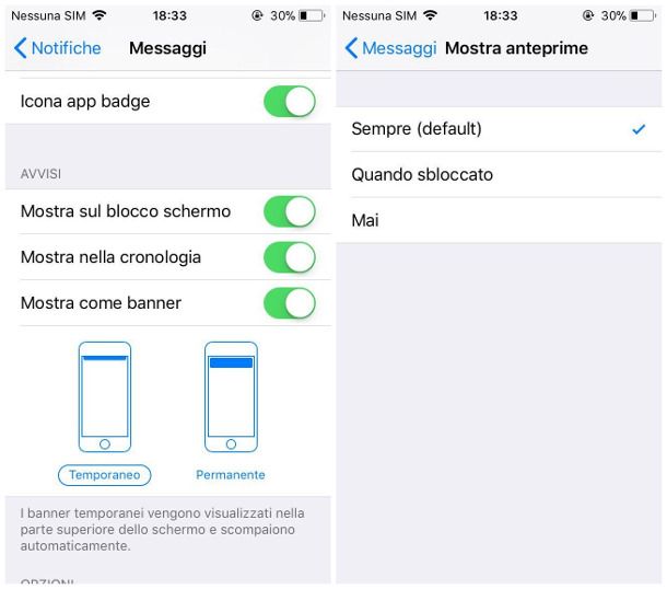 Blocco notifiche WhatsApp