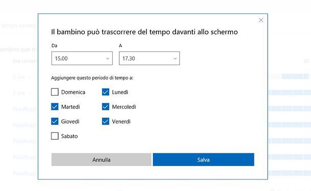 Come limitare l’orario di utilizzo di un computer