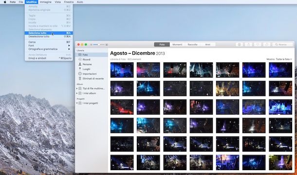 Come selezionare tutte le foto su iCloud