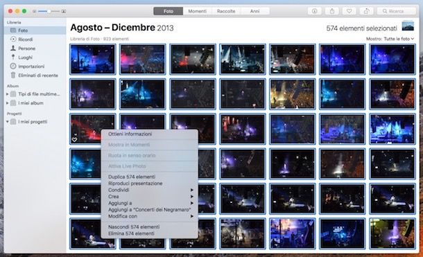 Come selezionare tutte le foto su iCloud