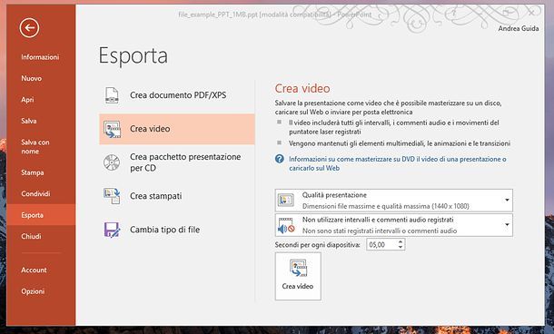 Come convertire PowerPoint in DVD