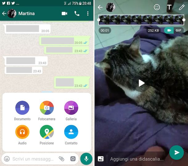 Come condividere un video su WhatsApp