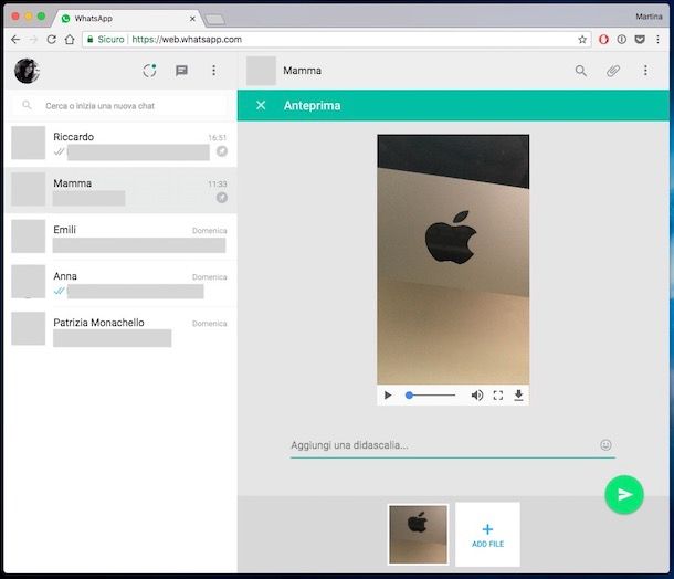 Come condividere un video su WhatsApp